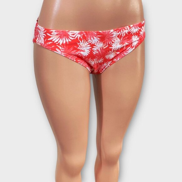 NWT Michael Kors Women's Tropical Print Bikini Bottom Sangria, Size Large - Picture 1 of 8